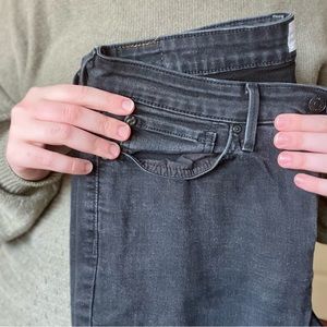 Black High Rise Skinny Jeans